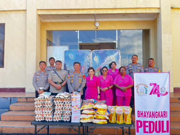 Bakti Sosial Bhayangkari Cabang Manggarai, Perkuat Kepedulian terhadap Penyandang Disabilitas dan Warga Kurang Mampu