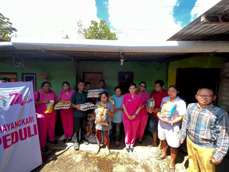 Bakti Sosial Bhayangkari Cabang Manggarai, Perkuat Kepedulian terhadap Penyandang Disabilitas dan Warga Kurang Mampu