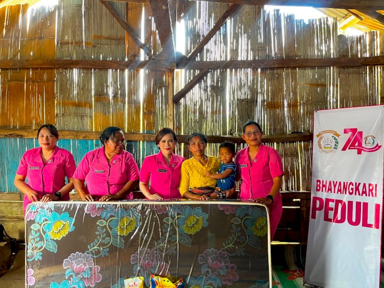 Bakti Sosial Bhayangkari Cabang Manggarai, Perkuat Kepedulian terhadap Penyandang Disabilitas dan Warga Kurang Mampu