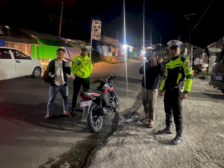 Patroli Malam Satlantas Polres Manggarai Cegah Balap Liar dan Tekan Angka Kecelakaan Lalu Lintas