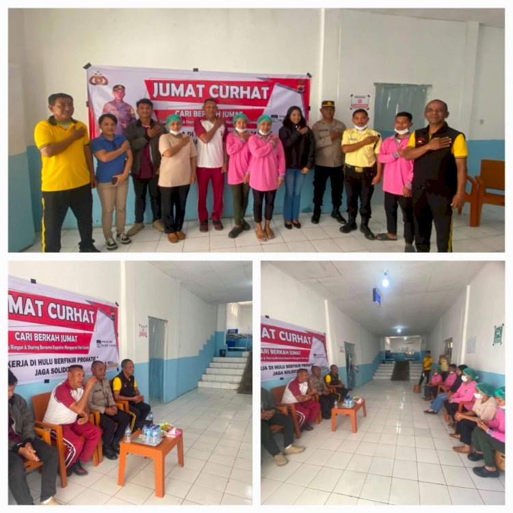 KOMITMEN POLRES MANGGARAI SELALU DEKAT DENGAN MASYARAKAT, SERAP ASPIRASI MELALUI PROGRAM JUMAT CURHAT
