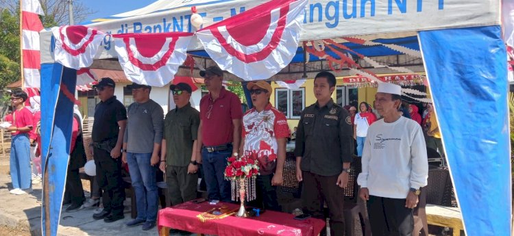 MERIAHKAN HUT KEMERDEKAAN RI KE-81, POLSEK REO DUKUNG SEMARAK LOMBA GERAK JALAN INDAH TINGKAT KECAMATAN REOK