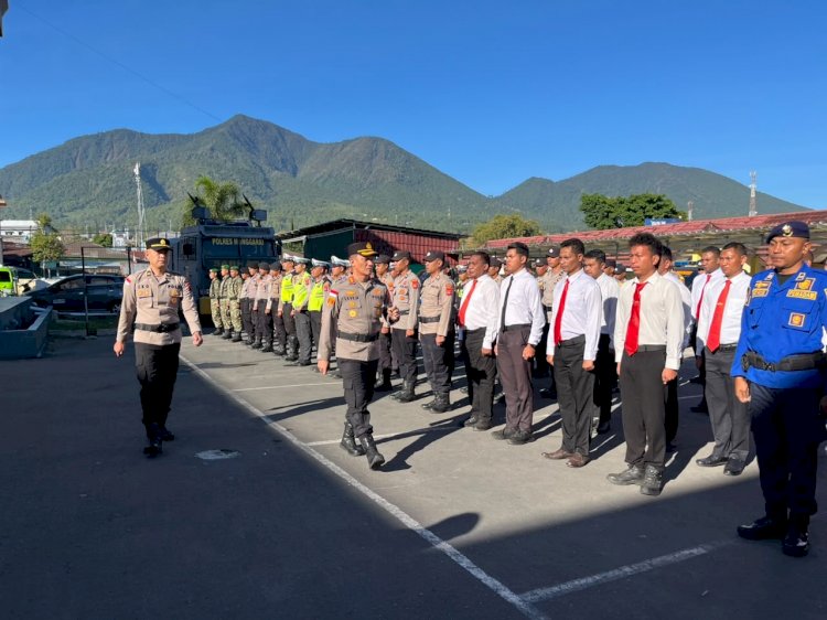 KAPOLRES MANGGARAI PIMPIN APEL KESIAPSIAGAAN HADAPI KARHUTLA TAHUN 2026