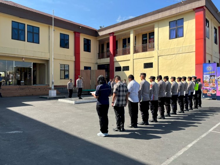LANGKAH CEPAT PASCAGEMPA BUMI, KAPOLRES MANGGARAI LAKSANAKAN APEL SIAGA, PASTIKAN KEAMANAN DAN KESELAMATAN MASYARAKAT