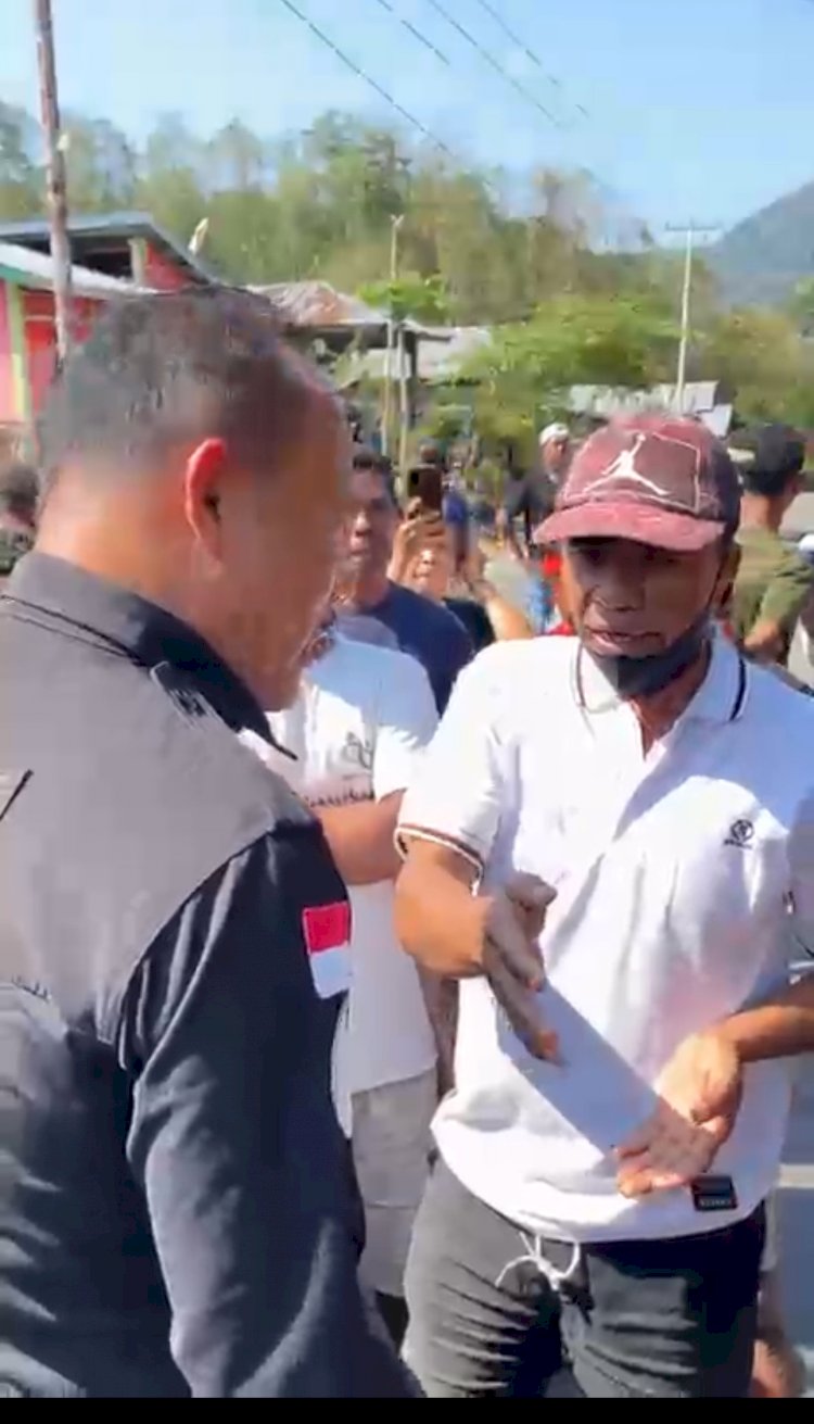 Warga Blokade Jalan di Wae Pesi, Polisi Pilih Dengarkan Keluhan dan Redakan Kekecewaan*