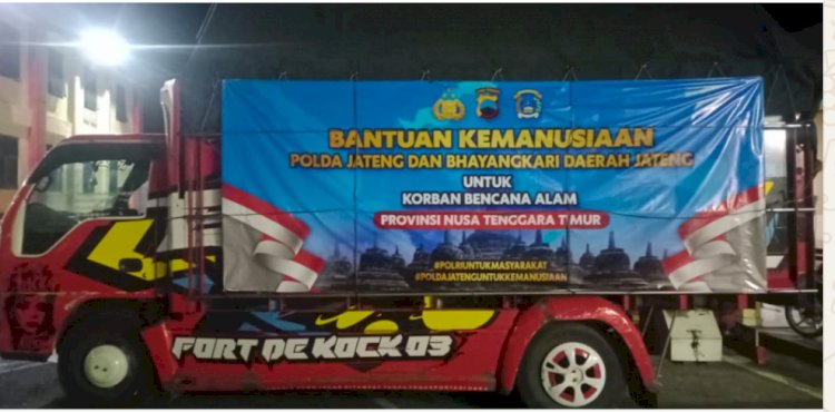 POLRES MANGGARAI TERIMA BANTUAN KEMANUSIAAN DARI POLDA JATENG DAN BHAYANGKARI  UNTUK WARGA TERDAMPAK GEMPA