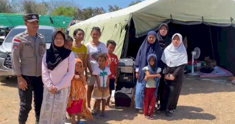 Masyarakat Sampaikan Terima Kasih atas Bantuan Wontech Portable Polri di Posko Barang Kolong