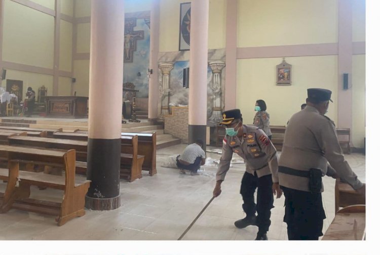 Pascagempa, Polres Manggarai Gelar Bakti Religi di Gereja Paroki Santo Fransiskus Asisi Karot