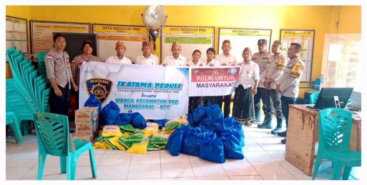 Polres Manggarai Dampingi Pemeriksaan Kesehatan Gratis dan Salurkan Bantuan bagi Warga Terdampak Gempa di Reok dan Reok Barat