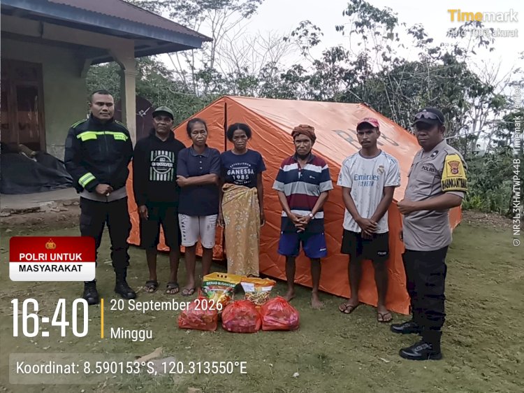 Menembus Pelosok, Polres Manggarai Jangkau Warga Terdampak Gempa yang Belum Tersentuh Bantuan