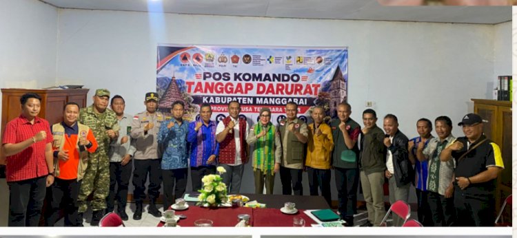 WAKAPOLRES MANGGARAI HADIRI RAPAT EVALUASI DAN KOORDINASI TANGGAP DARURAT BENCANA GEMPA BUMI, PASTIKAN PENANGANAN BERJALAN LANCAR