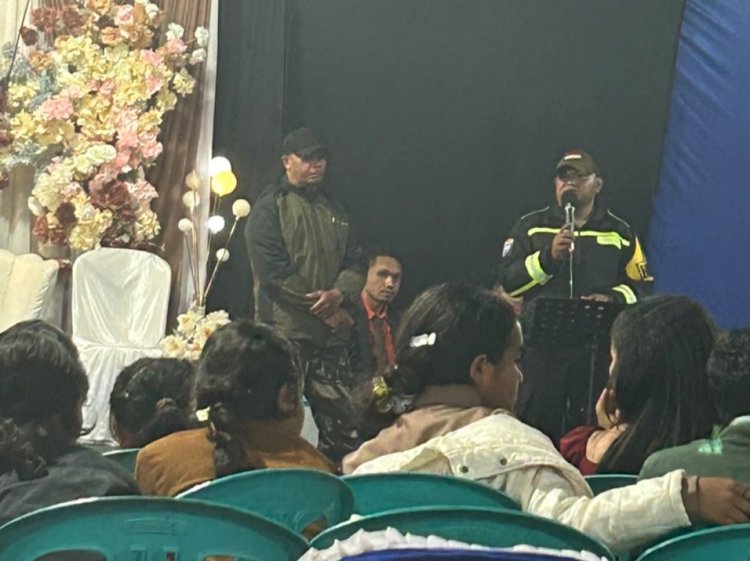 POLRES MANGGARAI HADIRKAN BHABINKAMTIBMAS  DALAM PENGAMANAN PESTA NIKAH DI DESA NAO