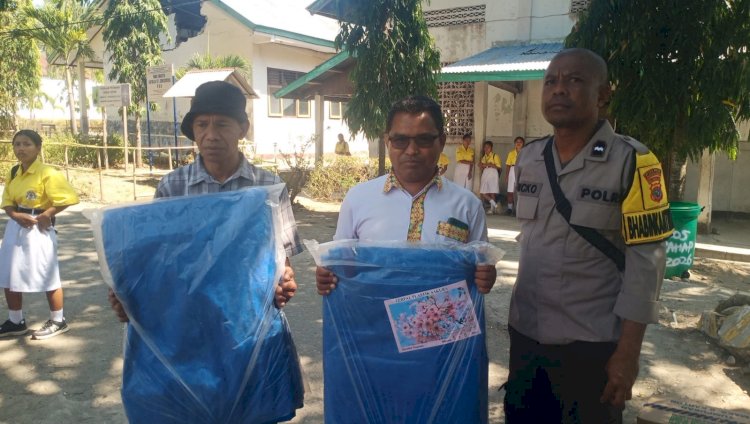 DI TENGAH MASA PEMULIHAN PASCA GEMPA, POLSEK REO HADIR DENGAN KEPEDULIAN DAN PELAYANAN PENUH KASIH”