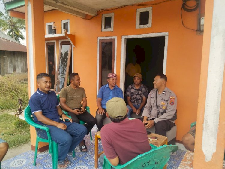 Jaga Kondusivitas Masa Tenang Pilkades, Polres Manggarai Sambangi Calon dan Masyarakat Desa Golo Langkok