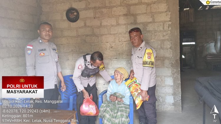 Polres Manggarai Salurkan Bantuan bagi Korban Gempa di Kecamatan Lelak