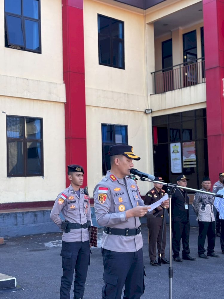 44 DESA DI MANGGARAI GELAR PILKADES SERENTAK, POLRES MANGGARAI TERJUNKAN 116 PERSONEL AMANKAN 66 TPS