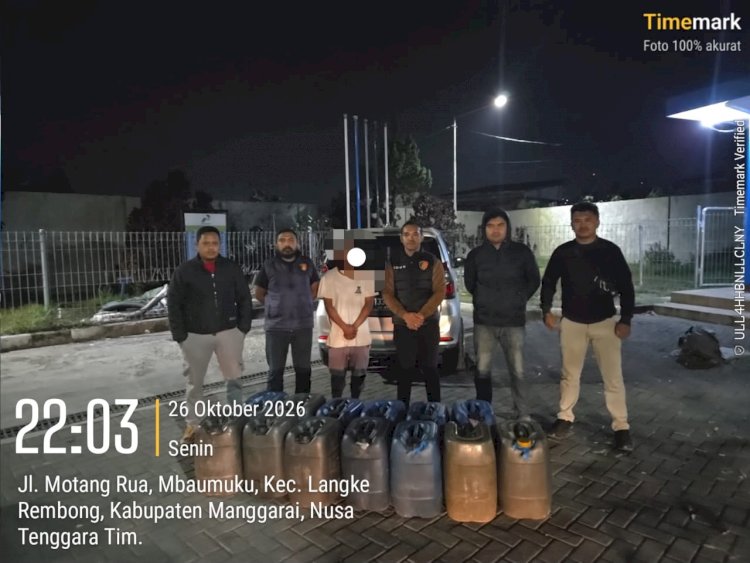 Polres Manggarai Ungkap Dugaan Penyalahgunaan BBM Bersubsidi, 390 Liter Pertalite Diamankan