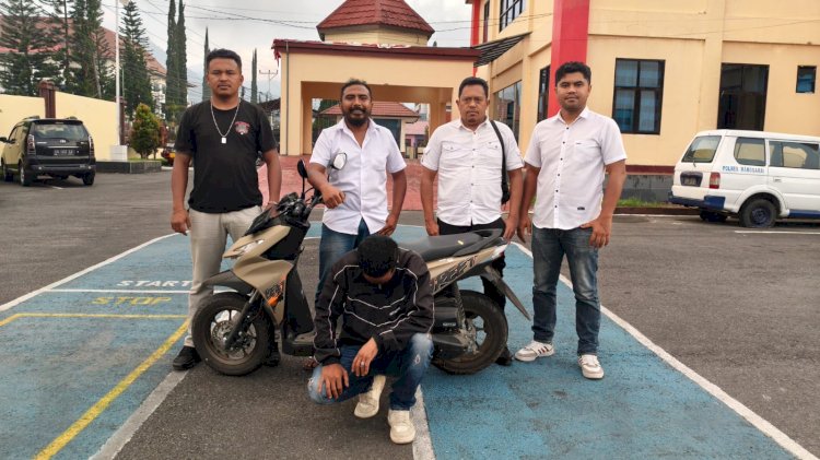 Unit Jatanras Polres Manggarai Amankan Terduga Pelaku Curanmor di Desa Rai