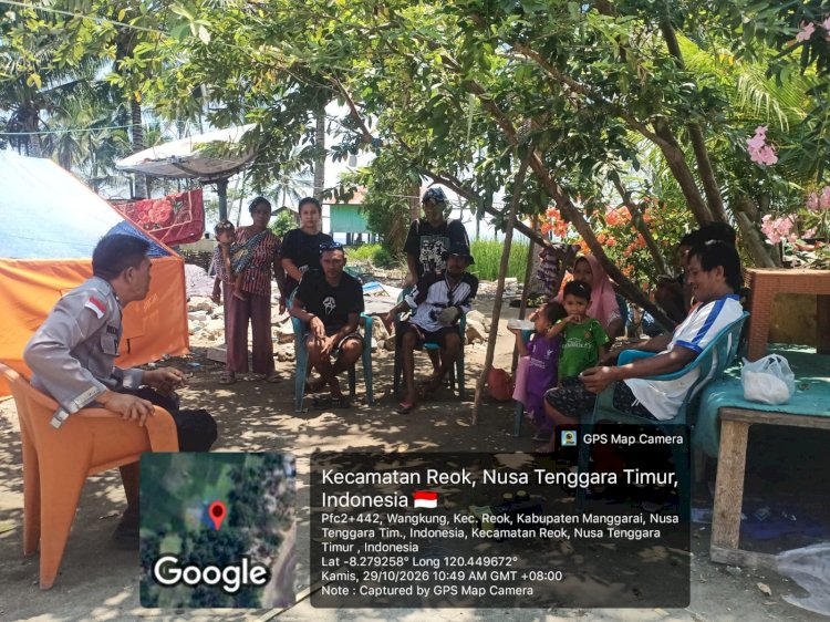 WUJUDKAN LANGKAH KONKRET POLISI BERSAMA MASYARAKAT, BHABINKAMTIBMAS POLSEK REOK GELAR KEGIATAN POLISI PEDULI PENGANGGURAN