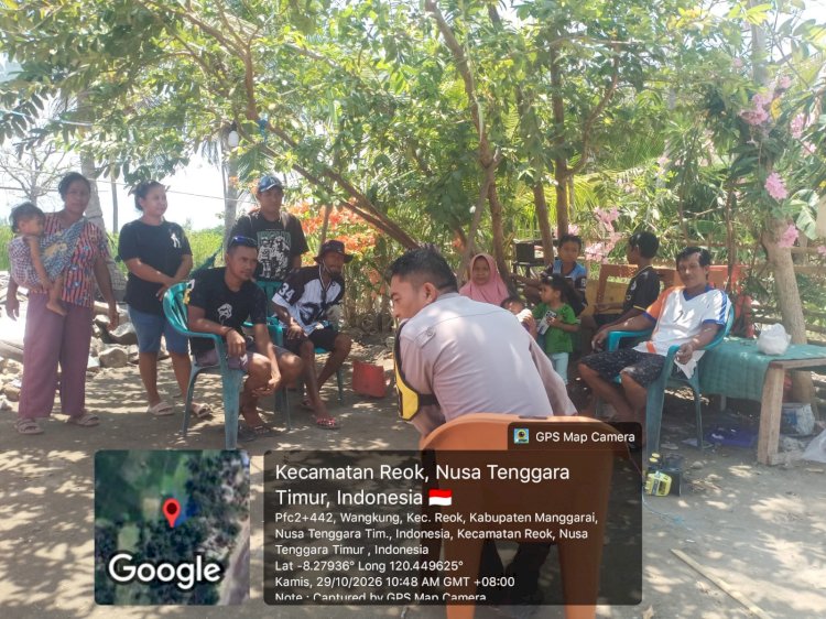 WUJUDKAN LANGKAH KONKRET POLISI BERSAMA MASYARAKAT, BHABINKAMTIBMAS POLSEK REOK GELAR KEGIATAN POLISI PEDULI PENGANGGURAN