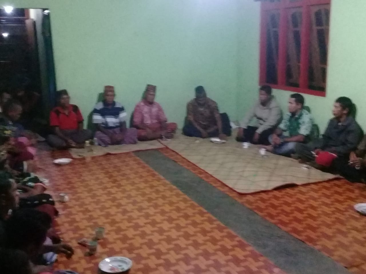 BRIGPOL Arsel Liunima, Bhabinkamtibmas Desa Hililintir, laksanakan PAM Kampanye Caleg Partai Hanura