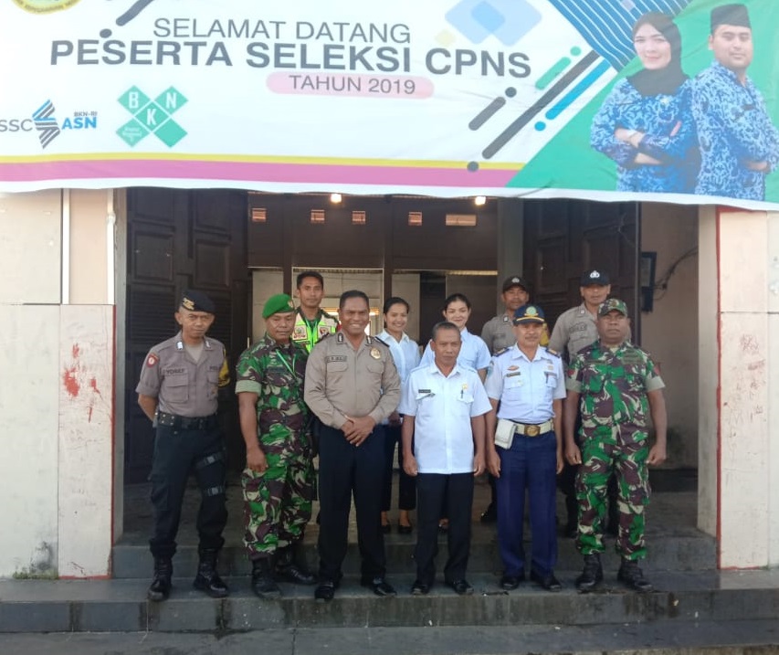 IPDA Daud R. Bulu Pimpim Pam Tes CPNS Kabupaten Manggarai